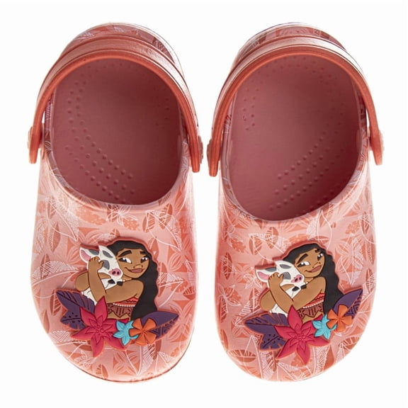 Disney Moana Girls Clogs. (Toddler Little Kids), Coral, Size: 11-12