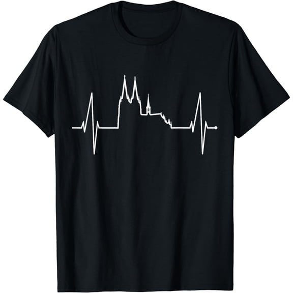 Cologne Skyline Heartbeat Germany Köln Cologne, Cathedral T-Shirt mens t hirt men,black,women,misfits,journey ,boys