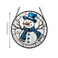 thumbnail image 3 of Fmbmuo Christmas Round Window Hanging , Vintage Durable Suncatcher Decor , For Xmas Tree Wreath Window Holiday Decor, 3 of 7