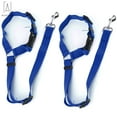 thumbnail image 2 of Gustave 2Packs Adjustable Pet Leash Seat Belt for Dogs and Cats, Nylon Seat Belt Strap, Dog Cat Seatbelt Harness for all Vehicles (Blue), 2 of 9