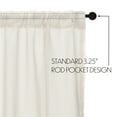 thumbnail image 6 of VHC Brands Tobacco Cloth, Farmhouse Curtain Panels, Antique White, 96x40, Set of 2, 6 of 11
