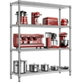 thumbnail image 4 of Storage Shelves Wire Shelving Heavy Duty Metal Storage Shelving Unit Adjustable Garage Shelving Rack Pantry Kitchen, 4 of 6