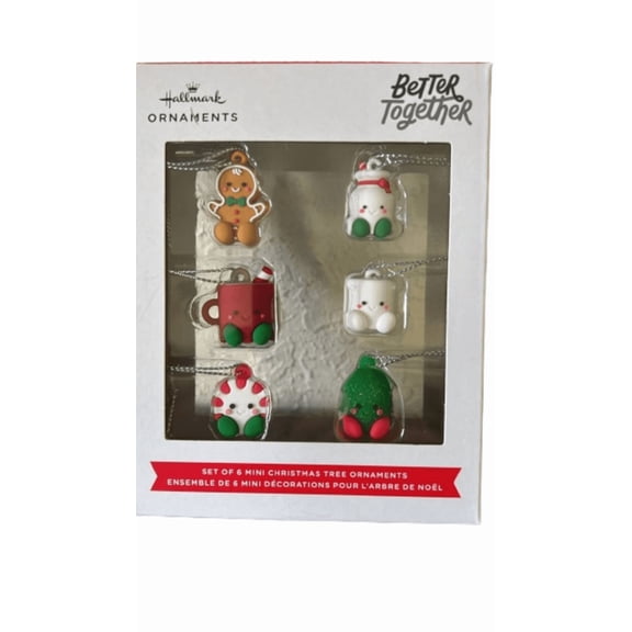 Hallmark Better Together Holiday Mini Christmas Ornament Set New with Box