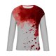 thumbnail image 3 of Blusas y camisas de manga larga y cuello redondo para hombre, camisetas casuales con estampado de moda y cuello redondo, blusas de licra de manga corta para hombre., 3 of 4