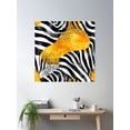 thumbnail image 2 of Texture Of The Skin Of A Tiger Poster Wall Art, Modern Wall Decor For Living Room Bedroom, 30x30 UNFRAMED, 2 of 3