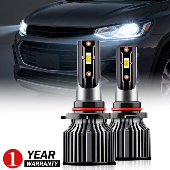 LED Headlight Bulbs For Chevrolet Trax (with Projector Headlamps) 2017-2020 9005 HB3 LED Headlight Bulbs, 9005 LED High and Low Beam 6500K Bright White