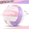thumbnail image 3 of Voleibol TengiLuky, piel sintética suave al tacto, talla 5, oficial, 3 of 7