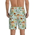 thumbnail image 2 of Balery Mushroom House Insect Frog Men's Cotton Knit Pajama Shorts Waistband & Pockets,Short Pajama Pants-4X-Large, 2 of 8