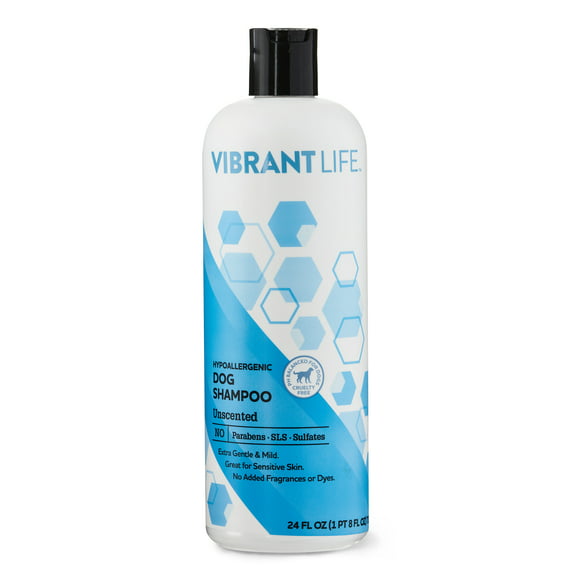 Vibrant Life Hypoallergenic Dog Shampoo, Unscented, 24 fl oz