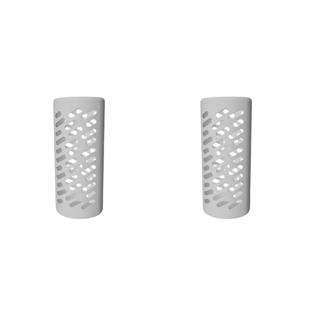 Wosthever Cubierta de silicona Anti-arañazos Accesorio para envolver botellas de agua Tapas protectoras de color sólido Reemplazo para Gris METRO 2piezas