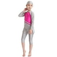 thumbnail image 3 of lnmuld Kids Swimsuits Full Coverage Long Sleeve Swim Dress with Skirt for Girls Sun Swimwear Size:2-3 Years, 3 of 8