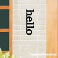 thumbnail image 3 of Handmadetneonsign Hello House Metal Decor, Welcome Home Metal Sign, Hello Address Wall Sign 041140, 3 of 5