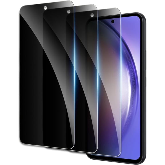 Privacy Screen Protector for Samsung Galaxy A54 5G, Shatterproof Tempered Glass Accessories, Anti Spy Tempered Glass Film, Case Friendly Ultra Resistant 9H Hardness Anti-Glare HD Black -3 Pack