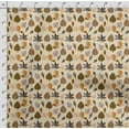 thumbnail image 4 of Soimoi Leaves Printed, Japan Crepe SatinFabric, by The Yard 54 Inch Wide, Decorative Sewing Fabric for Dresses Kimonos Gowns, Beige, 4 of 5
