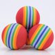 thumbnail image 4 of piezas de pelotas de arcoíris para mascotas, juguetes para gatos, pelotas de EVA de siete colores, juguete molar para cachorros y gatos, bolas de algodón coloridas, 4 of 5