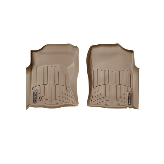 WeatherTech Custom Fit FloorLiners compatible with 2001-2004 Toyota Tacoma - 1st Row (Driver & Passenger), Tan