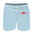 thumbnail image 3 of Plebaso Graphic Shorts for Men Big and Tall Drawstring Casual Shorts Print Lightweight Mens Beach Shorts, 3 of 4