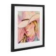 thumbnail image 2 of Stupell Industries Southwestern Pastel Cowgirl Gaze Beneath Hat Black Framed Print Under Glass, 13 x 13, by Kim Allen, 2 of 8