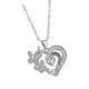 thumbnail image 2 of Collar con Colgante de Corazón Bicolor para El Día de La Madre | Joyería de Moda con Largo Ajustable para Mamá | Elegante Diseño con Incrustaciones | Material Duradero y Brillante | Regalo para Celeb, 2 of 3