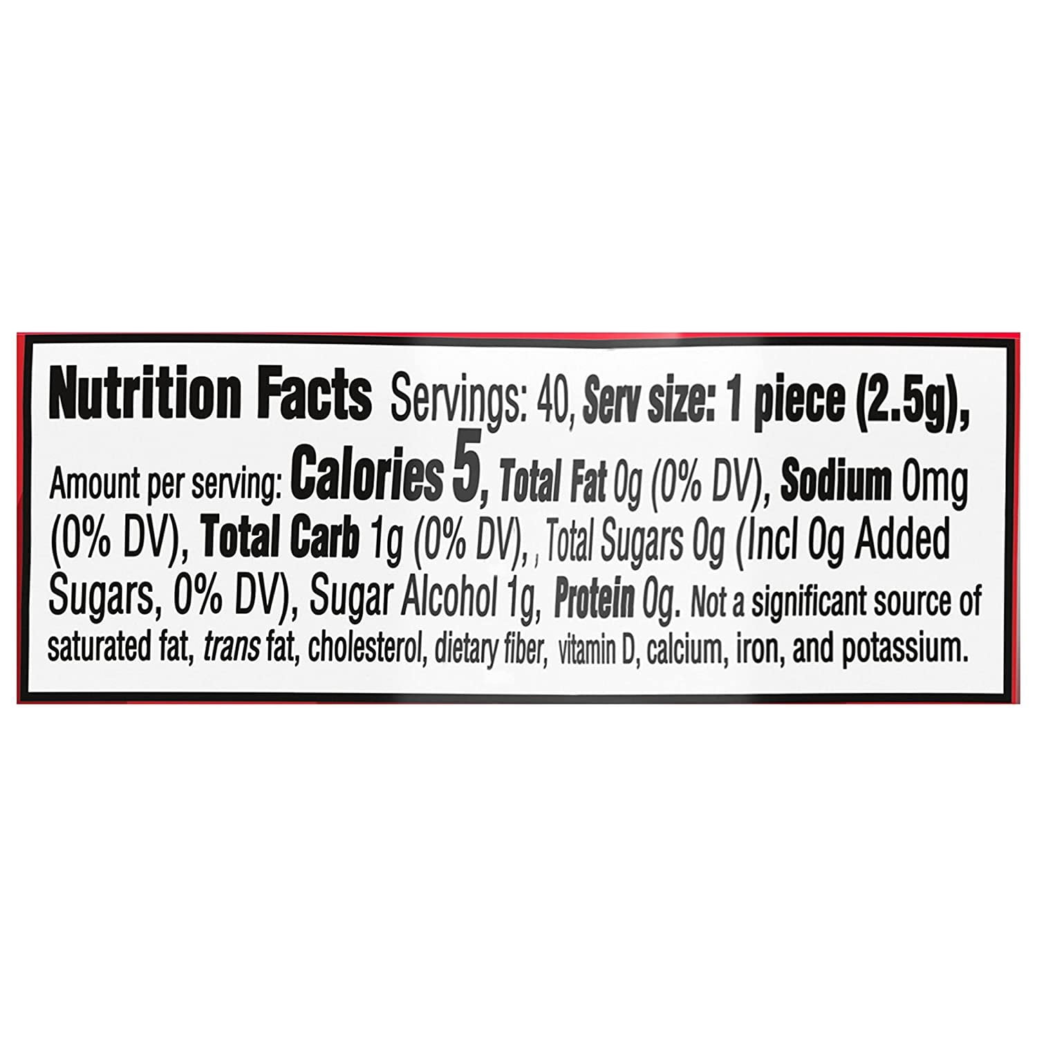 Trident Vibes SOUR PATCH KIDS Redberry Sugar Free Gum, 4-40 Piece Bottles 160 Total Pieces