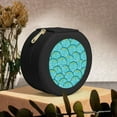 thumbnail image 6 of Yiaed Beautiful Seashells Print Travel Jewelry Case Bridesmaid Gift Boxes Jewelry Travel Organizer Small Round Jewelry Box Mini Storage-Black, 6 of 7