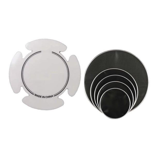 5 piezas de accesorios de percusión de piel equilibrados y silenciosos para práctica profesional. Estilo a