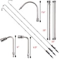 thumbnail image 6 of Pressure Washer Extension Wand, 10 Pack Power Washer Lance with 6 Atomization Nozzle Tips,1 Gutter Cleaner Attachment Curved Rod, 1/4" Quick Connect, 4000 PSI, 6 of 7
