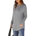 thumbnail image 6 of Womens Tops! Comdrip Long Sleeve Shirts for Women Business Casual Tops Fall Fashion Clothes Workout Plus Size Teacher School Outfits 2025 Womens Fall Tops Grey 2XL, 6 of 7