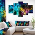 thumbnail image 1 of Glowing Abstract Fireworks - Contemporary Canvas Art Print, 1 of 3