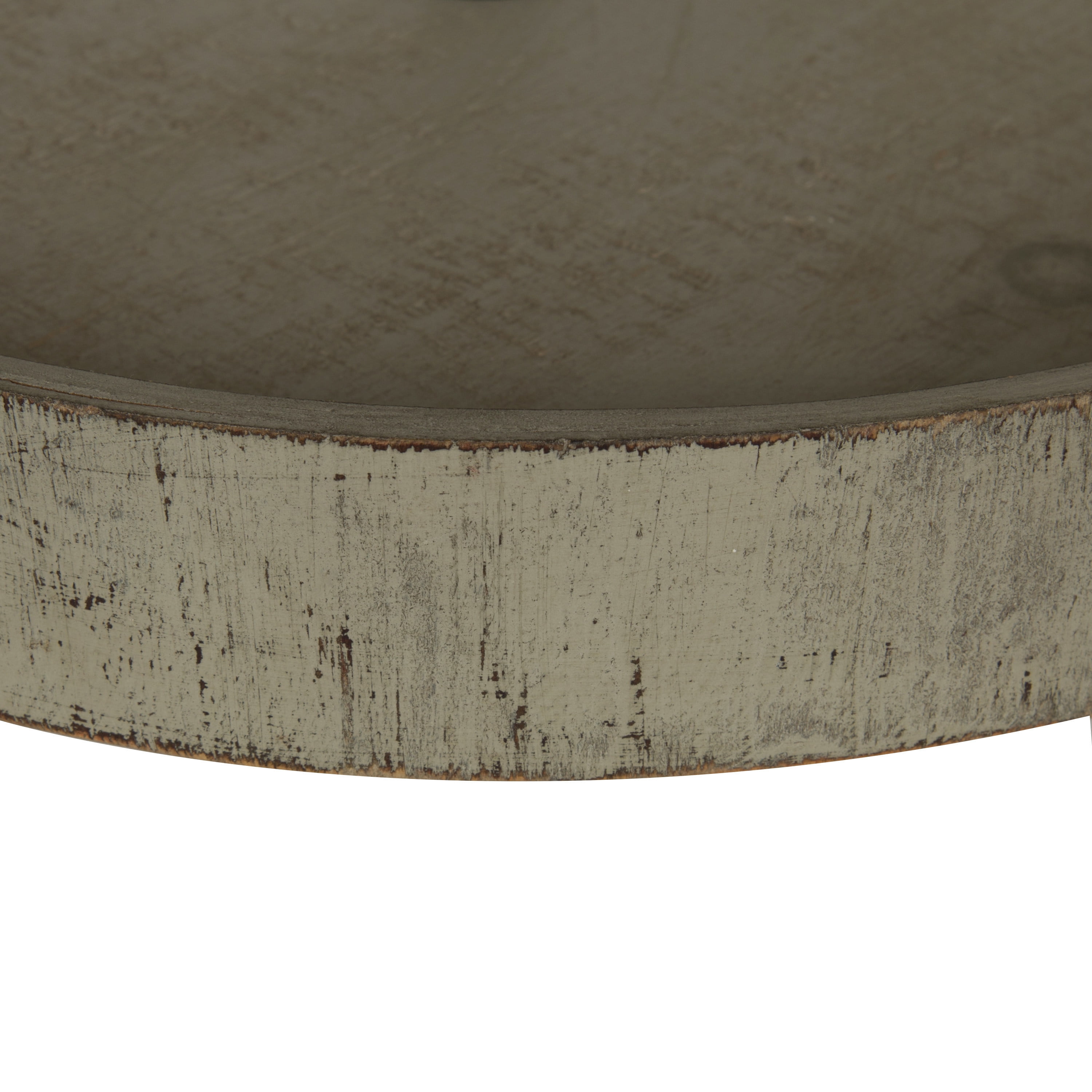 Kate and Laurel Woodmont Decorative Rustic Farmhouse 3 Tiered Wood Tray, Gray