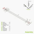 thumbnail image 6 of Naiture 60'' Stainless Steel Double Straight Shower Curtain Rod, Brushed Nickel Finish, 6 of 9