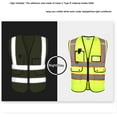 thumbnail image 3 of Reflective Vest Class 2 Safety Vests ANSI with 4 Pockets Zipper High Visibility Construction Uniform, 3 of 5