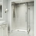 thumbnail image 2 of VIGO Elan E-Class 36 in. L x 48 in. W x 82 in. H Frameless Sliding Rectangle Shower Enclosure Kit in Chrome with Clear Glass, 2 of 11