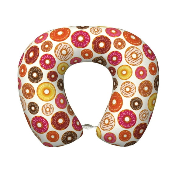 Balery Donut Neck Pillow for Traveling, Upgraded Travel Neck Pillow for Airplane 100% Pure Memory Foam Travel Pillow for Flight Headrest Sleep