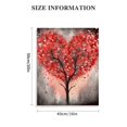 Alepadnf Heartshaped Tree Outskirts Canvas Wall Art Painting Prints