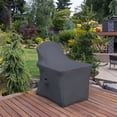 thumbnail image 3 of Covers & all Adirondack Chair Cover for Makowski Patio Chair, Water-Repellent UV-Resistant Polyester with Elastic Tie-Downs and Padded Handles, 3 of 6