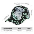 thumbnail image 3 of Kdxio Unisex Cartoon Koala Bear Pattern Baseball Cap Unisex Washed Classic Adjustable Hat, 3 of 7