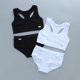 thumbnail image 1 of Girls Training Bras Panties Kids Cotton Underwear Sets Teens Students Bra Vest and Panties Wireless Girls Sports Bra 8-16Y топикBlack13 He Qiyong unisex, 1 of 1