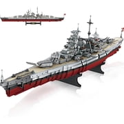 Military Series World War II Battleship Building Kit, 2228 Pieces USS Missouri Compatible with Lego-Military Army Set for Adults WW2, Toy Gift Boat Building Block Model Home Decor