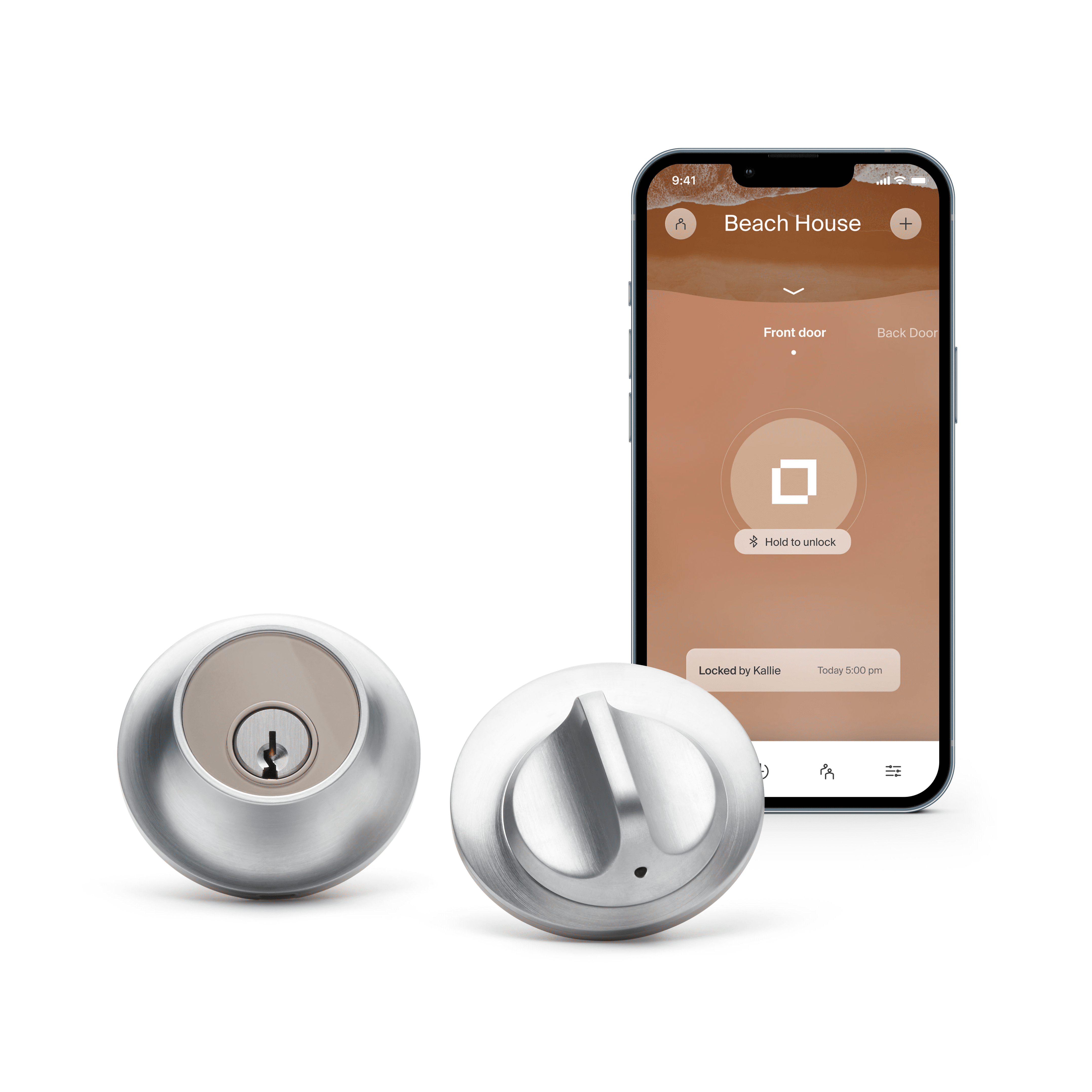 Level Lock Smart Lock Touch Edition, Keyless Entry Using Touch, a Key