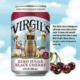 thumbnail image 2 of Virgil's, Zero Sugar Black Cherry, Great Tasting Zero Calorie Keto Friendly Soda (6 - 12oz cans, 2 of 5