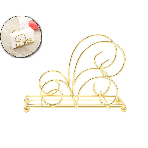 Iron Stand Napkin Holder, Napkin Dispenser for Kitchen, Restaurant, Bar, Ideal for Picnics, Parties, Farmhouses, Mail and Bill Organizer, Perfect for Various Restaurant Decor