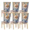 thumbnail image 6 of Decorative Chair Back Cover One Size x2 Chair Cover Dining Chair Slipcovers Chair Back Decoration Festival Chair Decoration Teacup Beautiful Puppy, 6 of 6