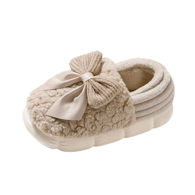 Wensltd Chaussures d'Hiver Chaudes pour Femmes Confortables Intérieur Extérieur à Enfiler avec Mousse à Mémoire de Forme