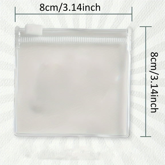 5-Pack Transparent PVC Zip Bags – Reusable Waterproof Storage Pouches for Travel & Office Supplies