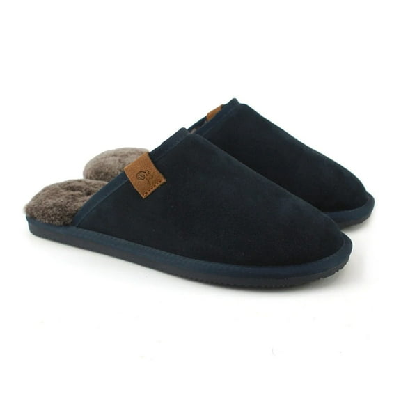 Eastern Counties Leather Mens Tipped Sheepskin Slippers
