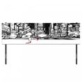 thumbnail image 3 of Black and White Headboard, Girl Shopping in Times Square New York at Night Cityscape Urban Sketch, Upholstered Decorative Metal Bed Headboard with Memory Foam, King Size, Black and White, by Ambesonne, 3 of 4