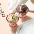 thumbnail image 3 of Cuencos de postre KMWares de cristal con forma de tulipán con patas rosas, 6 unidades, 150 ml, 3 of 6