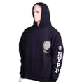 thumbnail image 2 of NYPD Men's Hoodie Screen Print Heart Sweatshirt 208, Navy, Small, 2 of 3