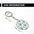 thumbnail image 3 of Naloa Hello Summer Print Round Keychain Keychain Key Ring, Key Tag, Key Chain Bulk for Gift Accessories (Round), 3 of 7